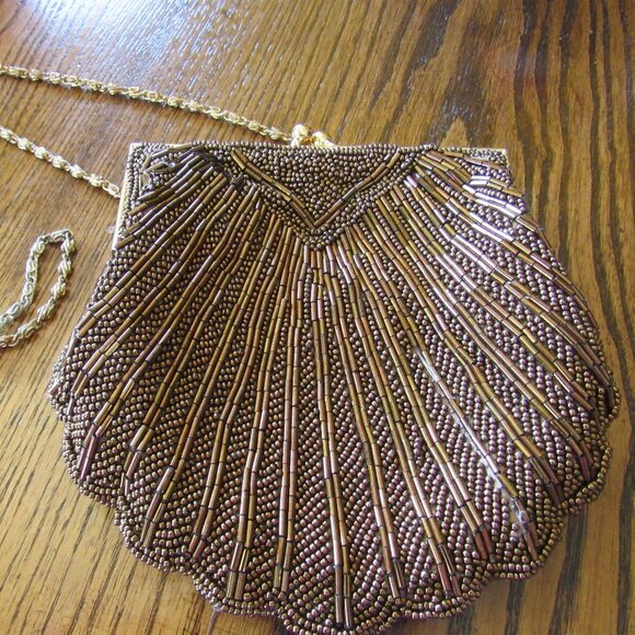 Copper Beaded Valerie Stevens Purse Beautiful! - Picture 1 of 4